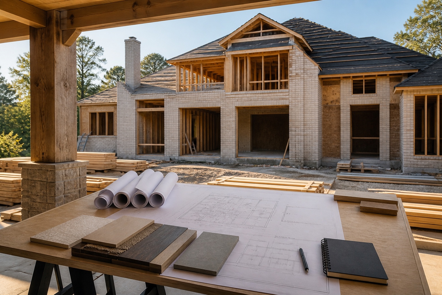 Planning during a luxury residential build
