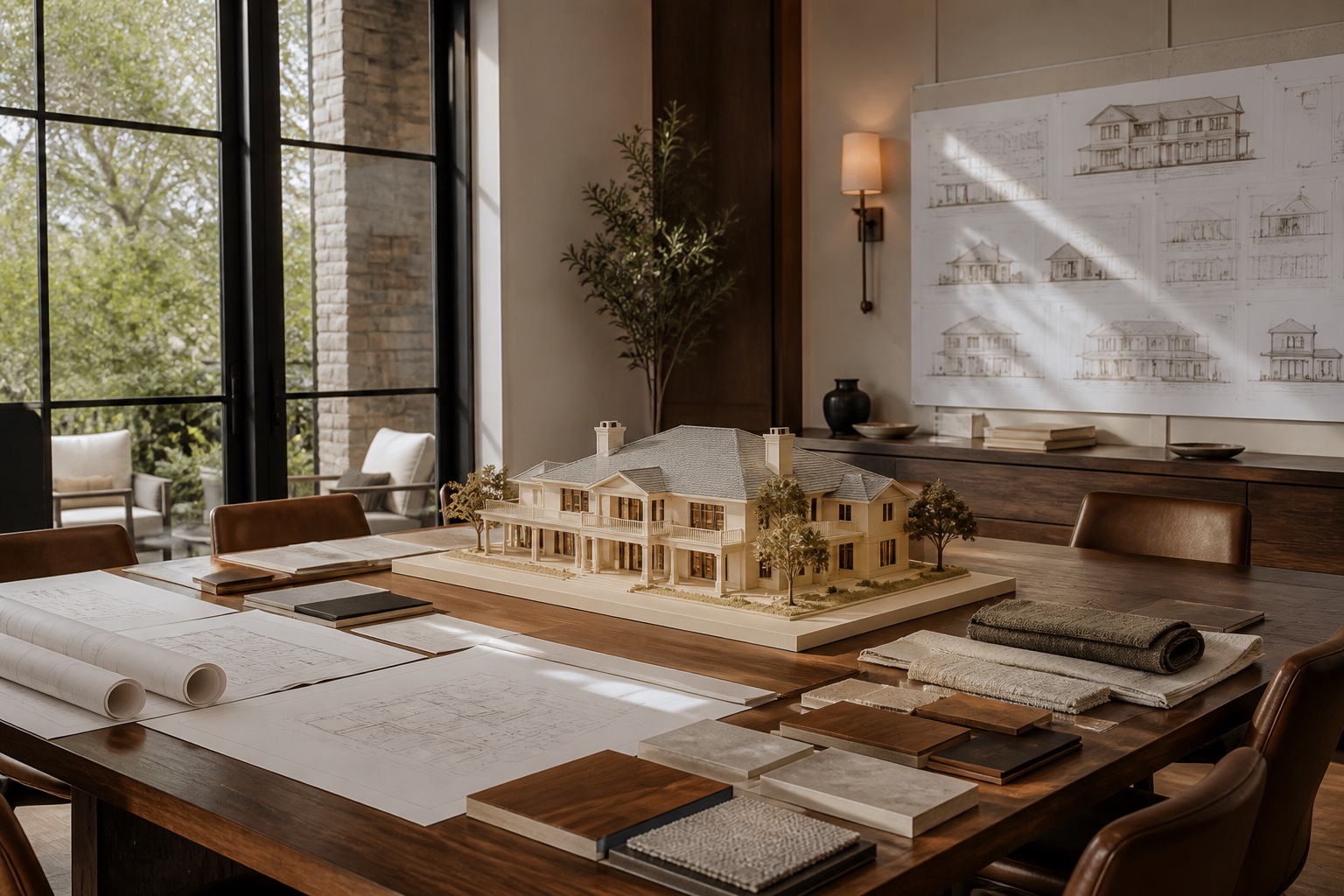 Finished luxury residence reflecting close builder collaboration