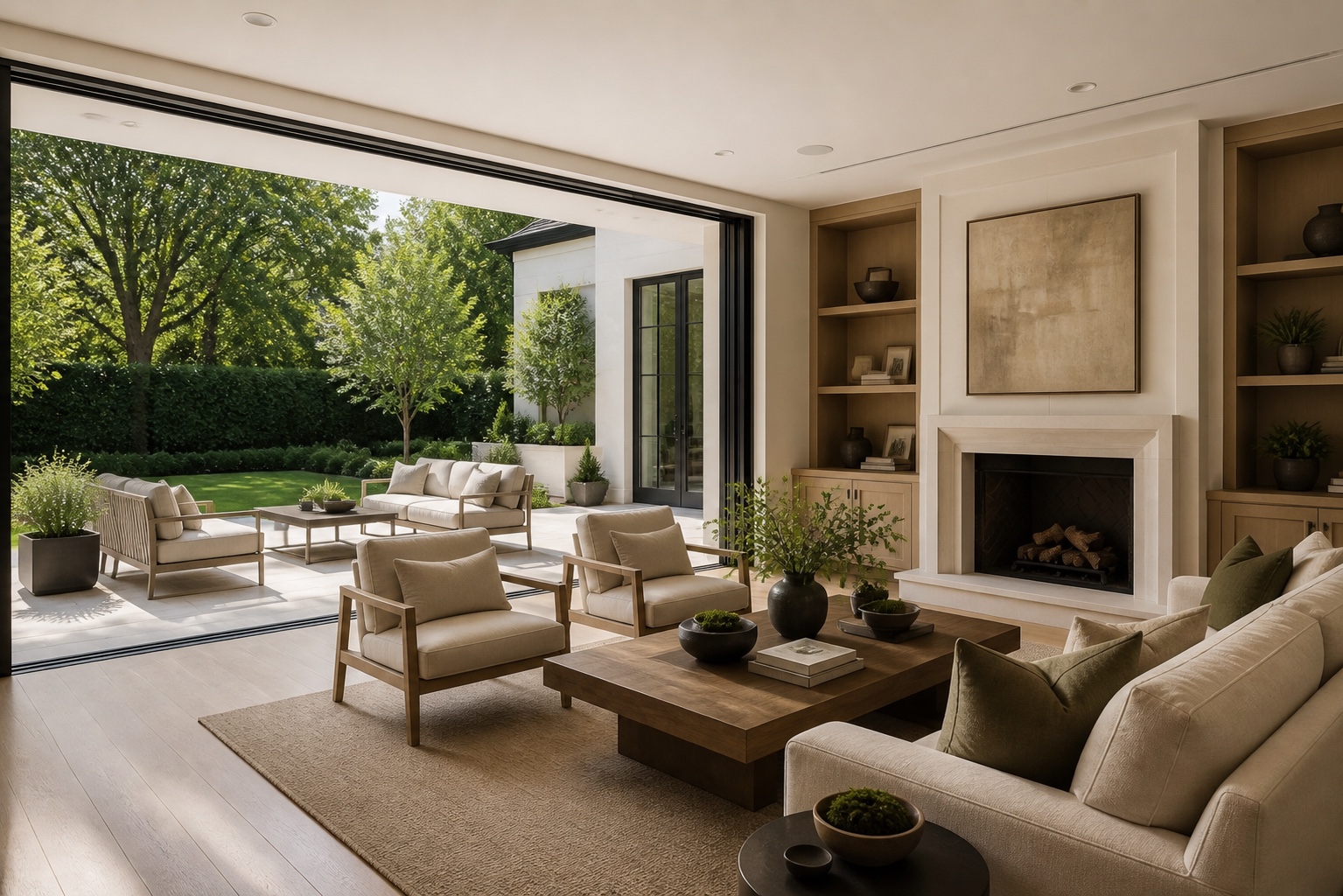 Homeowner consultation in a refined residence