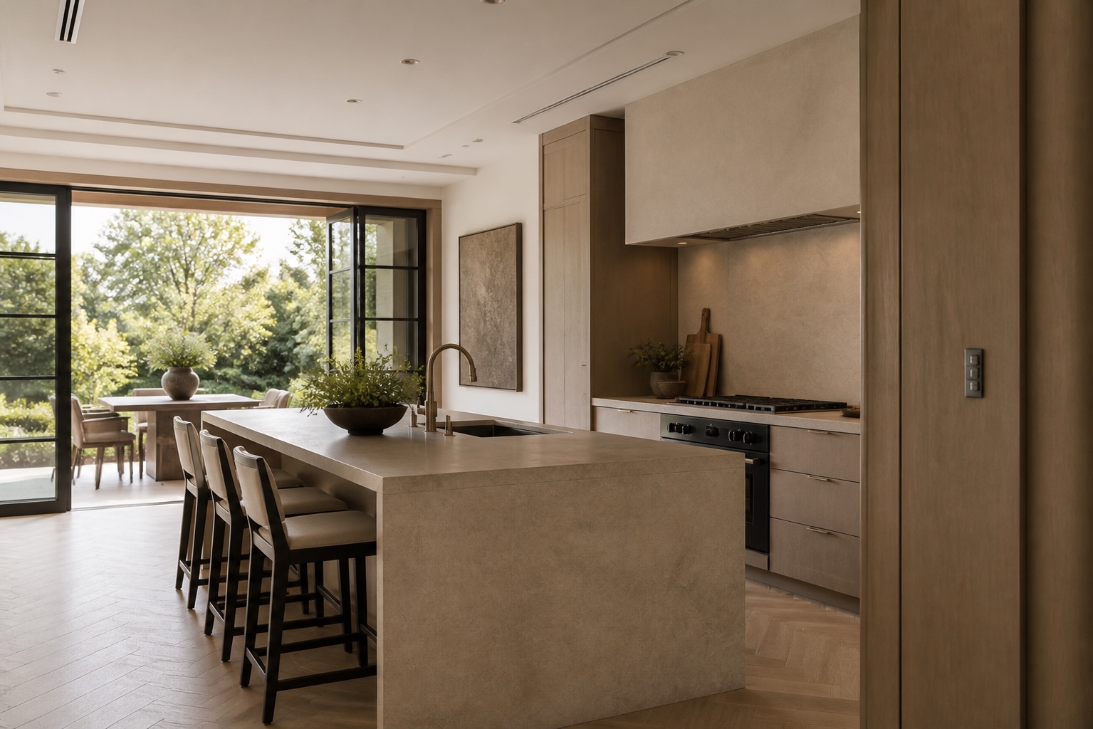 Builders and technology specialists coordinated through residential plans
