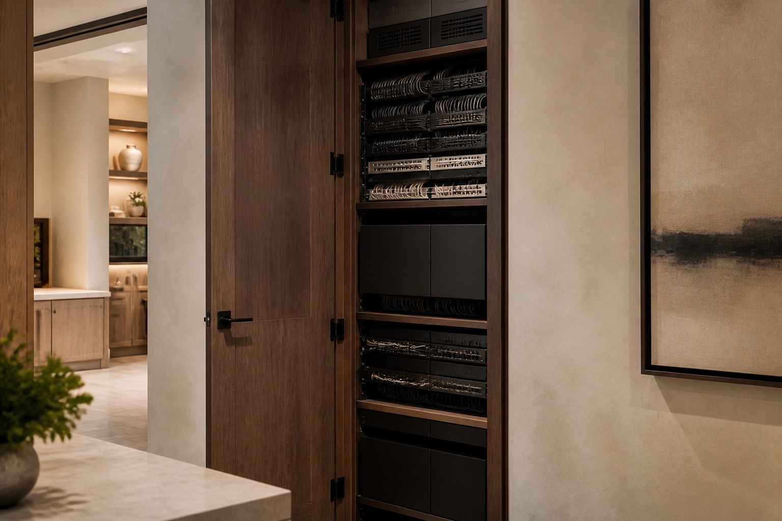 Meticulously routed residential communications infrastructure